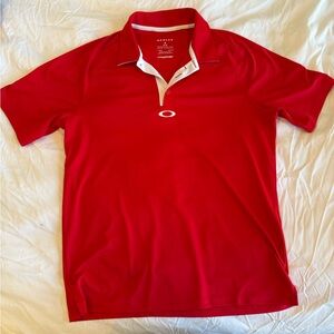 Oakley red polo
